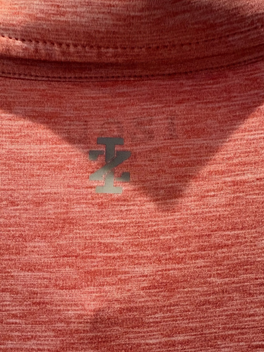Izod Men's Heathered Coral Polo - Picture 4 of 6